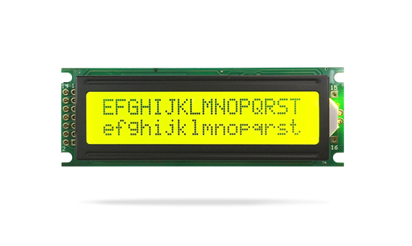 字符型液晶模塊JXD1602B黃綠屏黃綠光 字符型液晶模塊JXD1602B黃綠屏黃綠光
