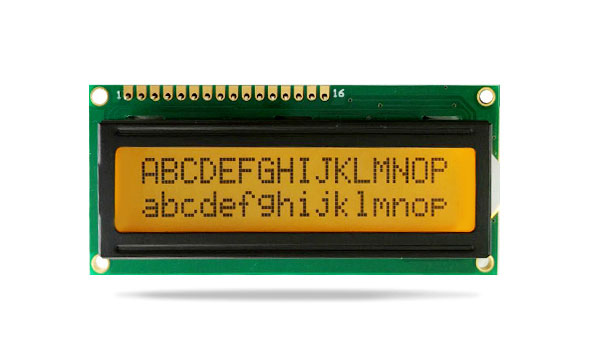 字符型液晶模塊JXD1602A 黃綠屏橙光 字符型液晶模塊JXD1602A 黃綠屏橙光